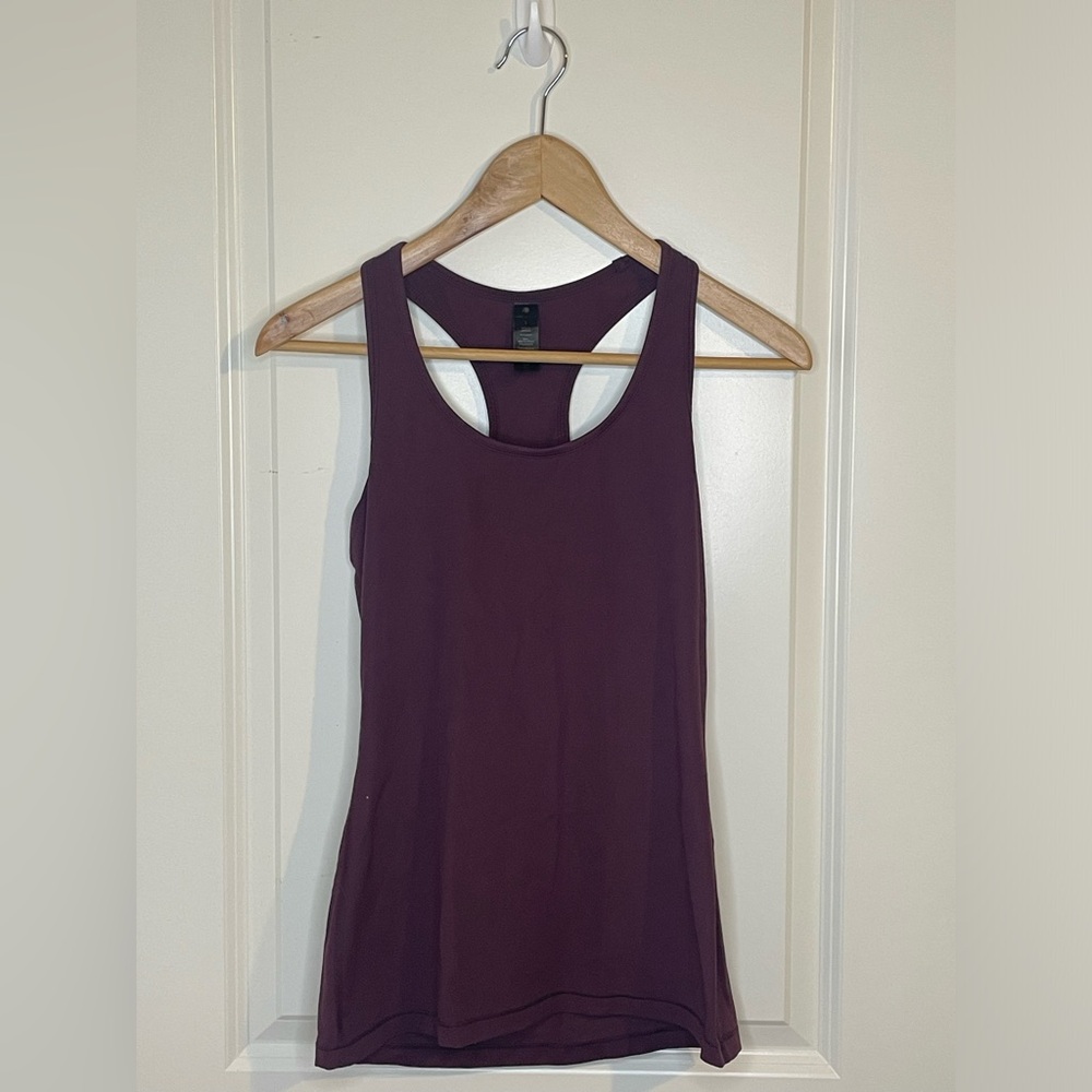 Purple yoga top
